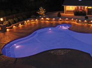 SunPro Pools Family of Options - Inground Pool Lighting